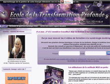 Tablet Screenshot of guerisonkarmique.com